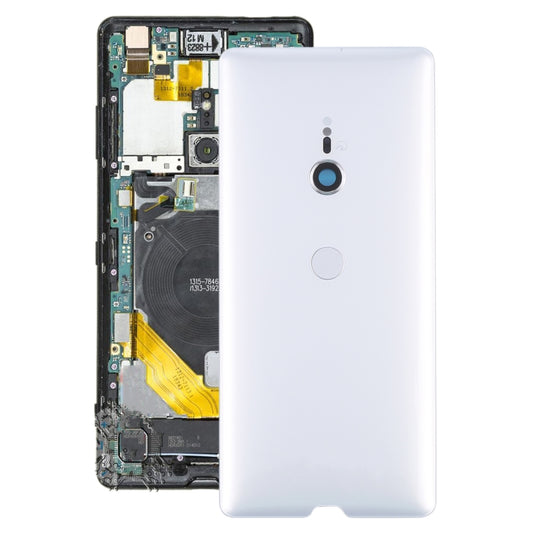 Original Battery Back Cover with Fingerprint for Sony Xperia XZ3(Silver) - Back Cover by buy2fix | Online Shopping UK | buy2fix