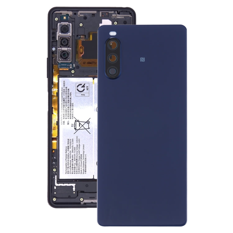 Original Battery Back Cover for Sony Xperia 10 II(Blue) by buy2fix