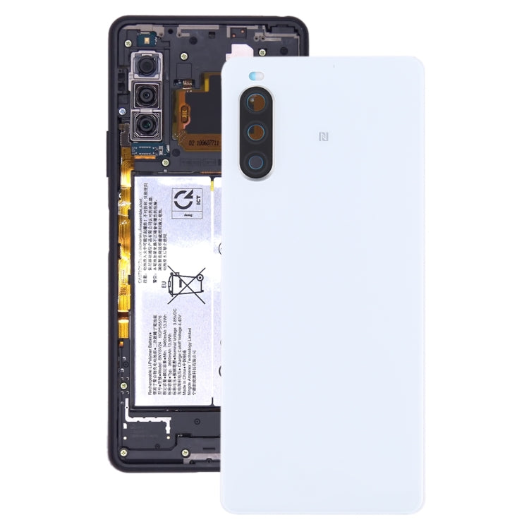 Original Battery Back Cover for Sony Xperia 10 II(White) by buy2fix