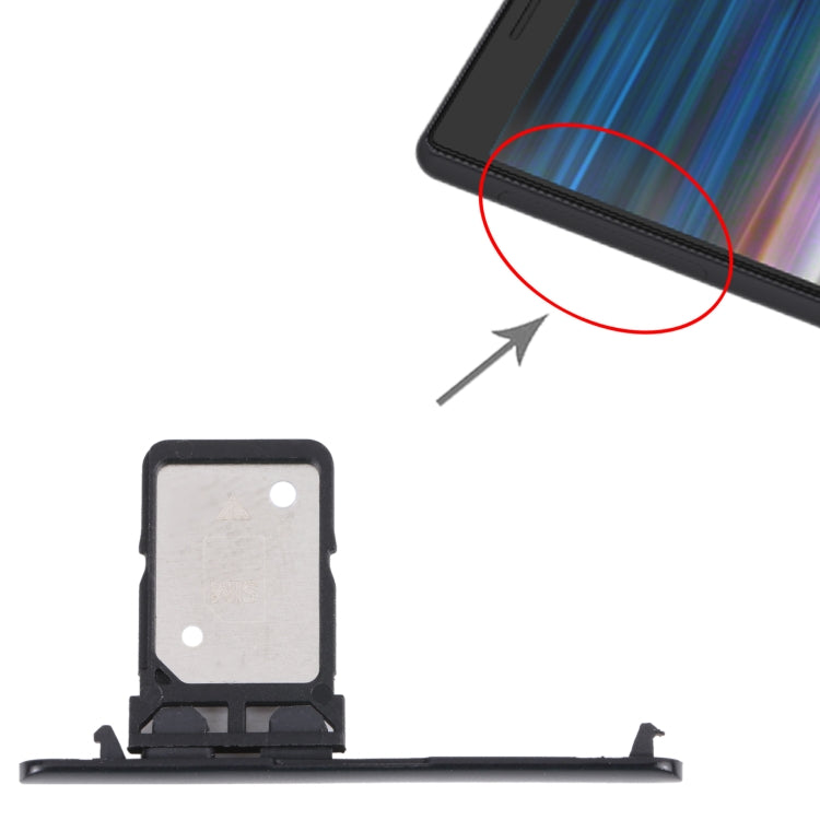 SIM Card Tray for Sony Xperia 10 Plus (Black) by buy2fix
