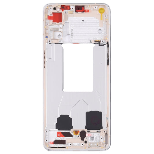 For OPPO Reno7 5G China PFJM10 Original Front Housing LCD Frame Bezel Plate (Gold) - Frame Bezel Plate by buy2fix | Online Shopping UK | buy2fix
