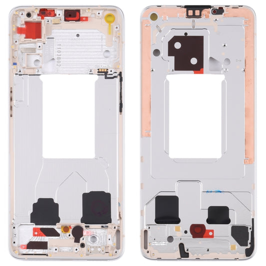 For OPPO Reno7 5G China PFJM10 Original Front Housing LCD Frame Bezel Plate (Gold) - Frame Bezel Plate by buy2fix | Online Shopping UK | buy2fix