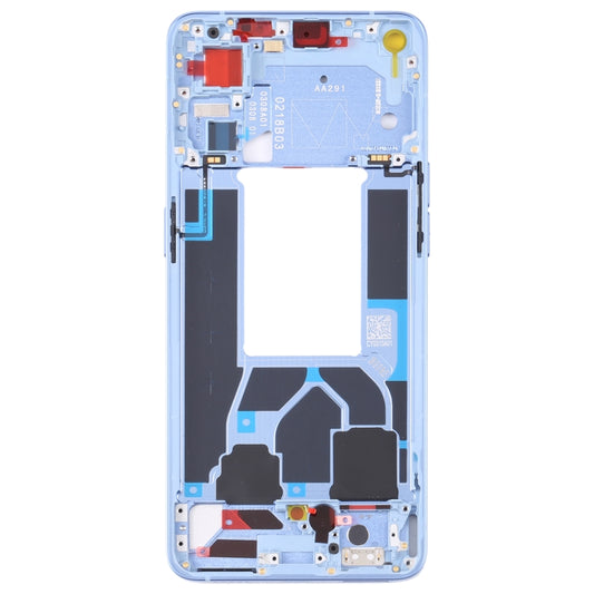 For OPPO Reno7 5G China PFJM10 Original Front Housing LCD Frame Bezel Plate (Blue) - Frame Bezel Plate by buy2fix | Online Shopping UK | buy2fix