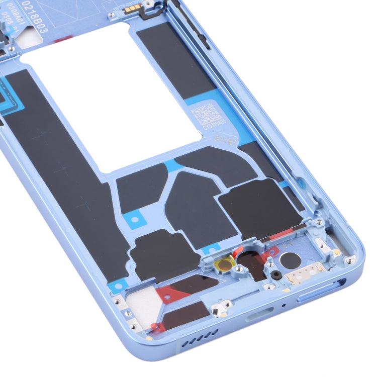For OPPO Reno7 5G China PFJM10 Original Front Housing LCD Frame Bezel Plate (Blue) - Frame Bezel Plate by buy2fix | Online Shopping UK | buy2fix