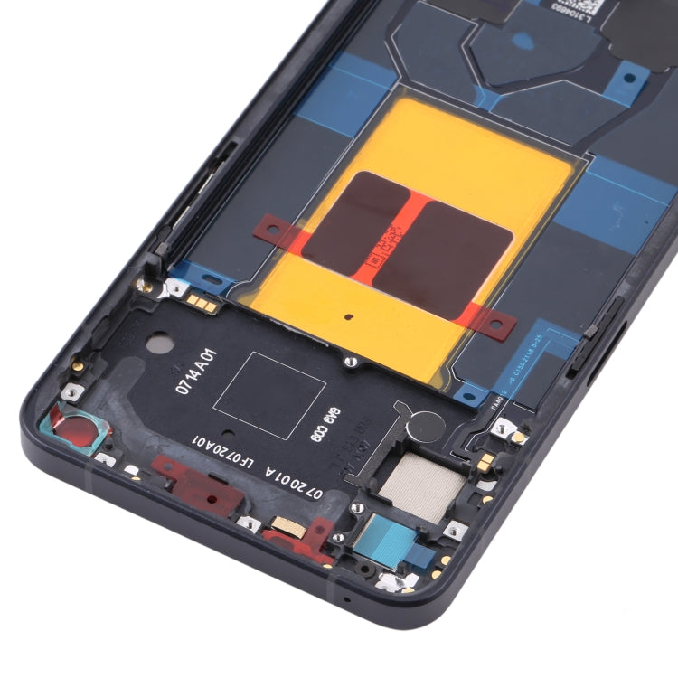 For OPPO Reno6 5G PEQM00 CPH2251 Original Front Housing LCD Frame Bezel Plate (Black) - Frame Bezel Plate by buy2fix | Online Shopping UK | buy2fix