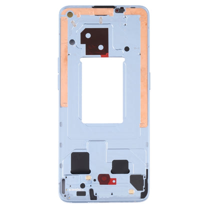 For OPPO Reno6 5G PEQM00 CPH2251 Original Front Housing LCD Frame Bezel Plate (Blue) - Frame Bezel Plate by buy2fix | Online Shopping UK | buy2fix