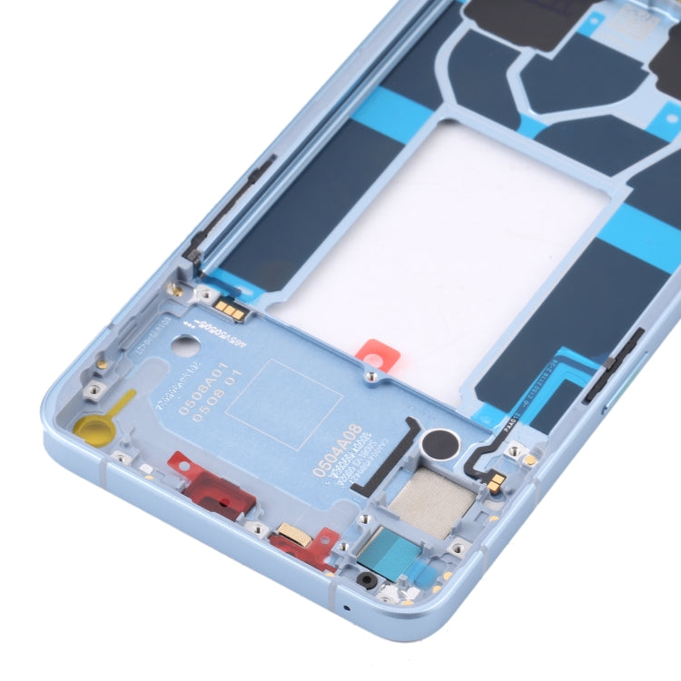 For OPPO Reno6 5G PEQM00 CPH2251 Original Front Housing LCD Frame Bezel Plate (Blue) - Frame Bezel Plate by buy2fix | Online Shopping UK | buy2fix