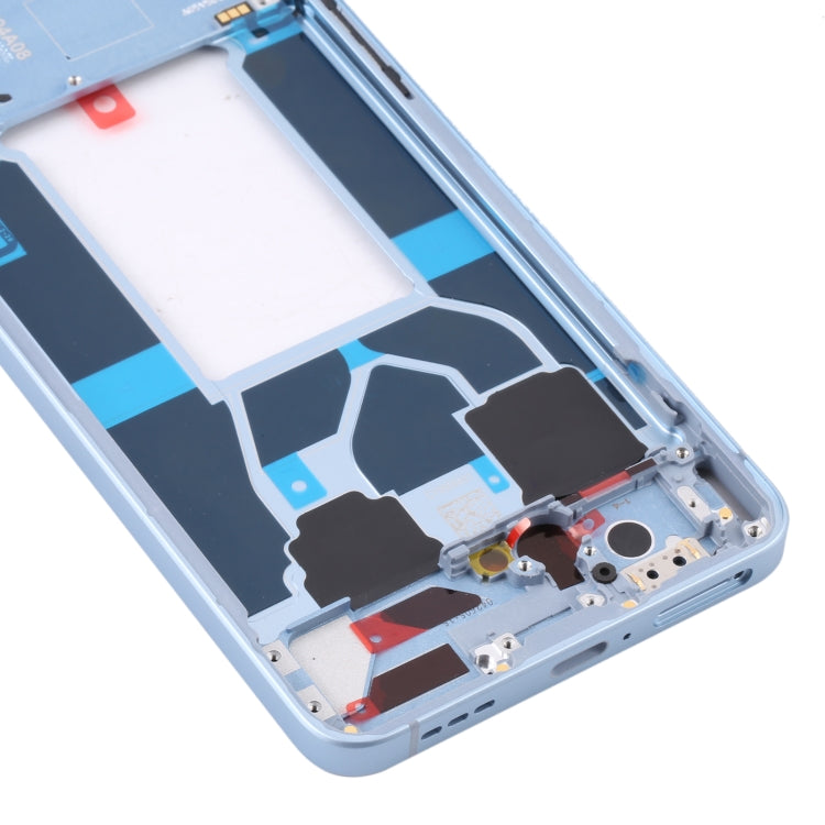 For OPPO Reno6 5G PEQM00 CPH2251 Original Front Housing LCD Frame Bezel Plate (Blue) - Frame Bezel Plate by buy2fix | Online Shopping UK | buy2fix