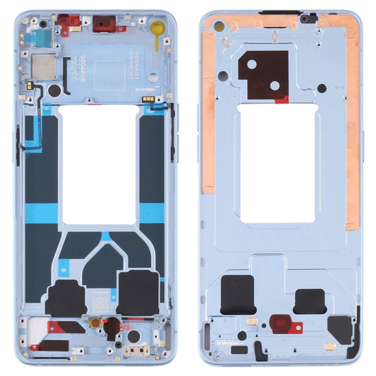 For OPPO Reno6 5G PEQM00 CPH2251 Original Front Housing LCD Frame Bezel Plate (Blue) - Frame Bezel Plate by buy2fix | Online Shopping UK | buy2fix