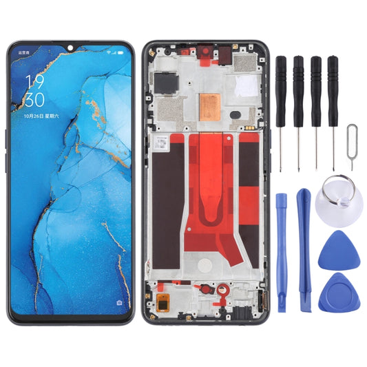 Original LCD Screen For OPPO Reno3 5G/Reno3 Youth/F15/Find X2 Lite/K7 5G Digitizer Full Assembly with Frame (Black) - LCD Screen by buy2fix | Online Shopping UK | buy2fix