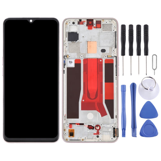 Original LCD Screen For OPPO Reno3 5G/Reno3 Youth/F15/Find X2 Lite/K7 5G Digitizer Full Assembly with Frame (Pink) - LCD Screen by buy2fix | Online Shopping UK | buy2fix