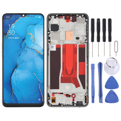 Original LCD Screen For OPPO Reno3 5G/Reno3 Youth/F15/Find X2 Lite/K7 5G Digitizer Full Assembly with Frame (Gold) - LCD Screen by buy2fix | Online Shopping UK | buy2fix