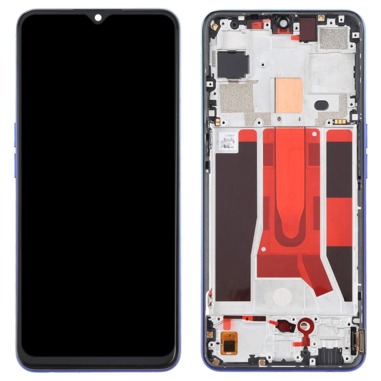 Original LCD Screen For OPPO Reno3 5G/Reno3 Youth/F15/Find X2 Lite/K7 5G Digitizer Full Assembly with Frame (Blue) - LCD Screen by buy2fix | Online Shopping UK | buy2fix