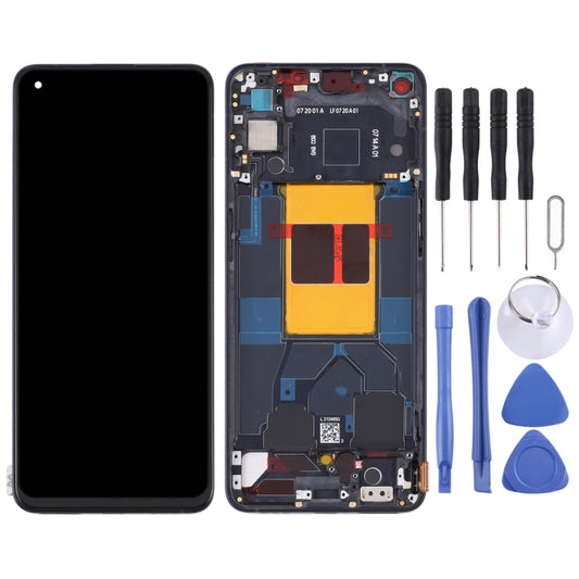 Original LCD Screen For OPPO Reno6 5G PEQM00 CPH2251 Digitizer Full Assembly with Frame (Black) - LCD Screen by buy2fix | Online Shopping UK | buy2fix