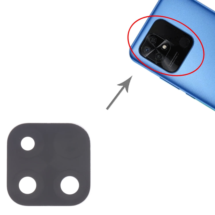 10 PCS Back Camera Lens For Xiaomi Redmi 10C/Redmi 10 India/Redmi 10 Power/Poco C40 - Camera by buy2fix | Online Shopping UK | buy2fix