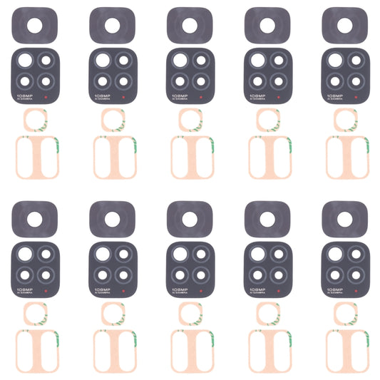 10 PCS Back Camera Lens For Xiaomi Redmi Note 11S 2201117SG 2201117SI - Camera by buy2fix | Online Shopping UK | buy2fix