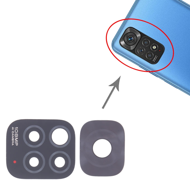 10 PCS Back Camera Lens For Xiaomi Redmi Note 11S 2201117SG 2201117SI - Camera by buy2fix | Online Shopping UK | buy2fix