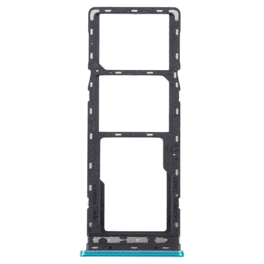 For Infinix Note 7 X690B X690 SIM Card Tray + SIM Card Tray + Micro SD Card Tray (Green)