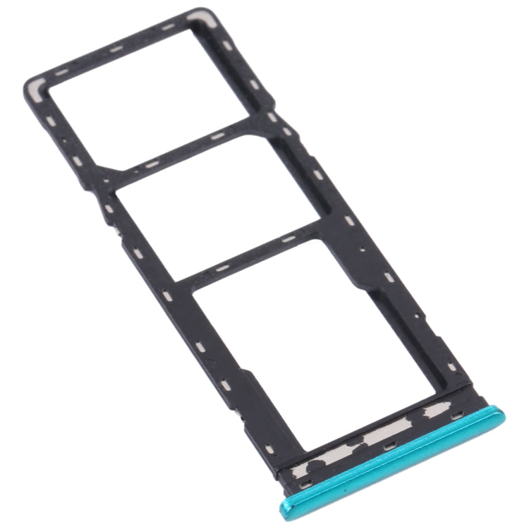 For Infinix Note 10 X693 SIM Card Tray + SIM Card Tray + Micro SD Card Tray (Green) - Card Tray by buy2fix | Online Shopping UK | buy2fix