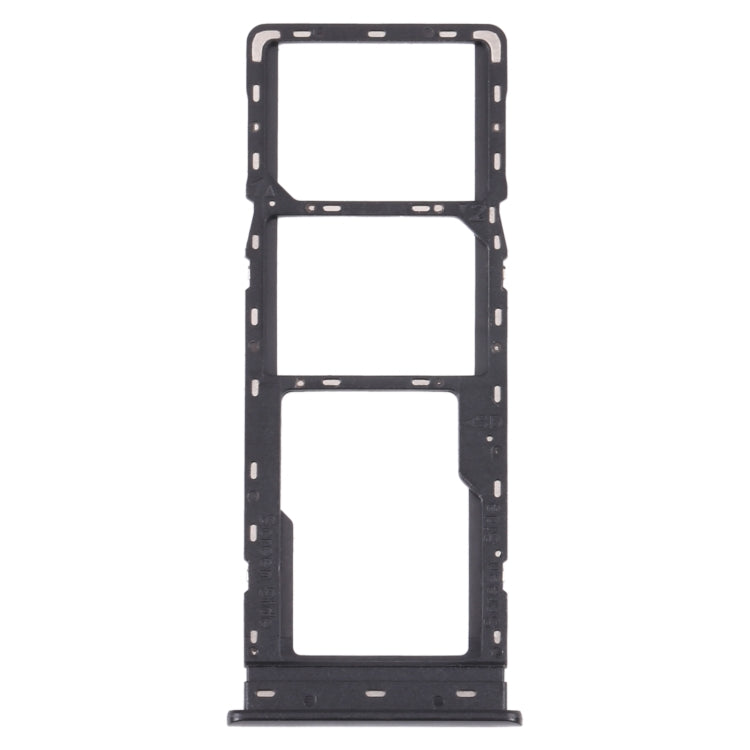 For Tecno Spark 5 Air/Spark 5 Pro/Spark 5 SIM Card Tray + SIM Card Tray + Micro SD Card Tray (Black) - Card Tray by buy2fix | Online Shopping UK | buy2fix