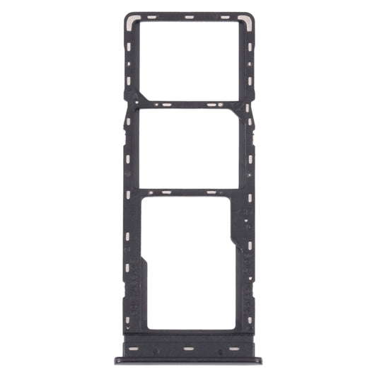 For Tecno Spark 5 Air/Spark 5 Pro/Spark 5 SIM Card Tray + SIM Card Tray + Micro SD Card Tray (Black) - Card Tray by buy2fix | Online Shopping UK | buy2fix