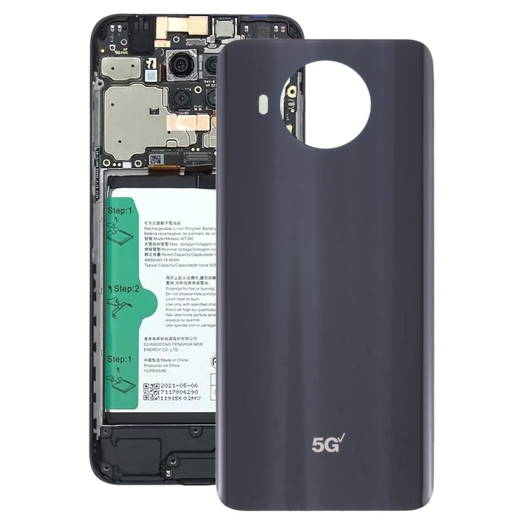 Battery Back Cover for Nokia 8 V 5G UW(Black) - Back Cover by buy2fix | Online Shopping UK | buy2fix