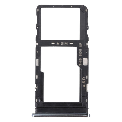 Original SIM Card Tray + Micro SD Card Tray for TCL 10L/10 Lite T770H T770B(Silver) - For TCL by buy2fix | Online Shopping UK | buy2fix