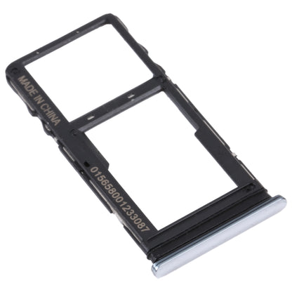 Original SIM Card Tray + Micro SD Card Tray for TCL 10L/10 Lite T770H T770B(Silver) - For TCL by buy2fix | Online Shopping UK | buy2fix