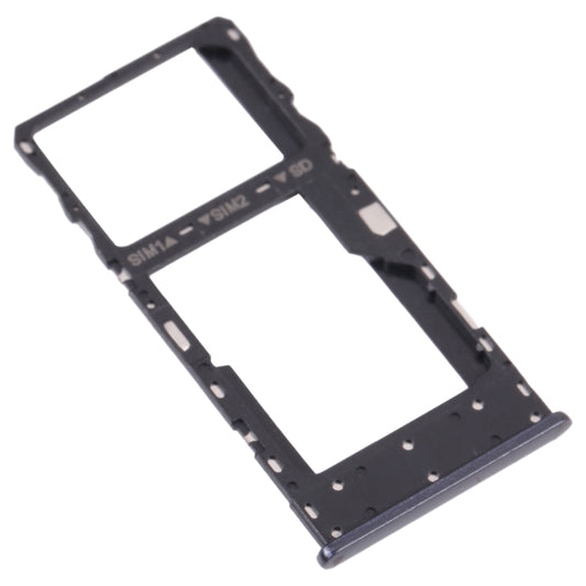 SIM Card Tray + SIM Card Tray / Micro SD Card Tray for TCL 10 5G T790Y T790H (Grey) - For TCL by buy2fix | Online Shopping UK | buy2fix