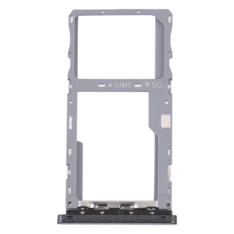 For Alcatel 1V 2020 5007 5007Z 5007W 5007U SIM Card Tray + Micro SD Card Tray (Grey) by buy2fix