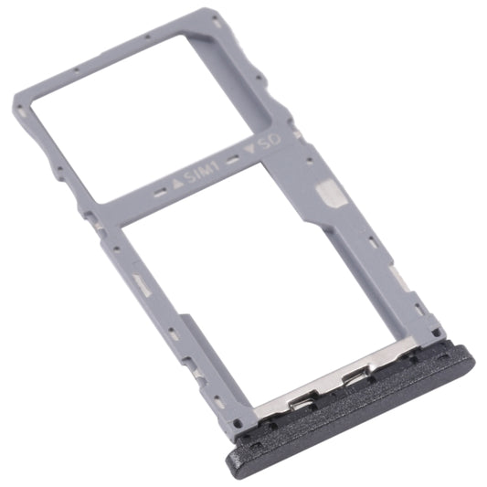 For Alcatel 1V 2020 5007 5007Z 5007W 5007U SIM Card Tray + Micro SD Card Tray (Grey) - Card Tray by buy2fix | Online Shopping UK | buy2fix