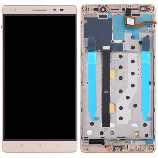 OEM LCD Screen For Lenovo Phab2 Plus PB2-670N PB2-670M PB2-670Y Digitizer Full Assembly with Frame (Gold) - LCD Screen by buy2fix | Online Shopping UK | buy2fix