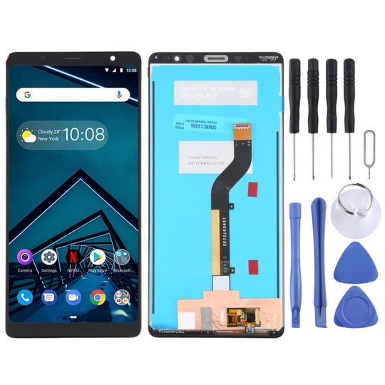 LCD-Bildschirm und Digitizer-Vollmontage für Lenovo Tab V7 PB-6505 PB-6505M PB-6505MC (Schwarz)