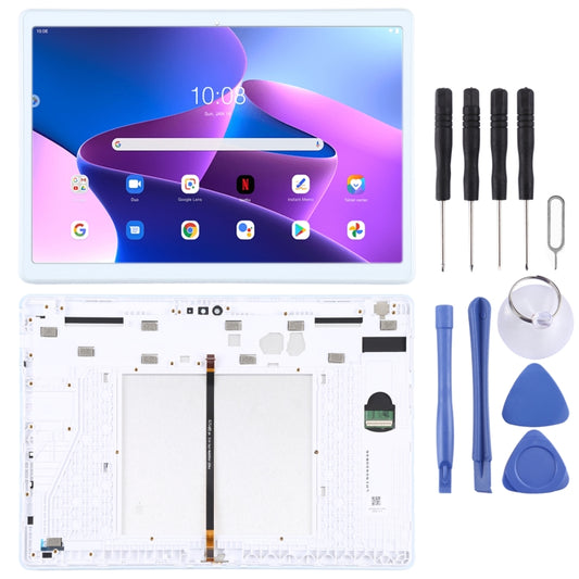 OEM LCD Screen for Lenovo Tab 5 Plus/M10 TB-X605L TB-X605F TB-X605M TB-X605 Digitizer Full Assembly with Frame (White) - LCD Screen by buy2fix | Online Shopping UK | buy2fix