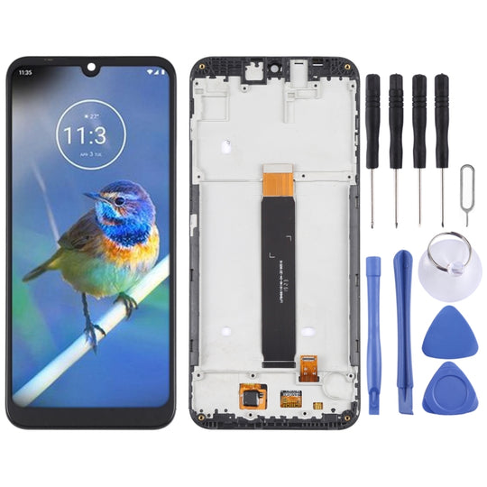 LCD-Bildschirm und Digitizer-Vollmontage mit Rahmen für Lenovo K10 2019 XT2025-3 (Schwarz)