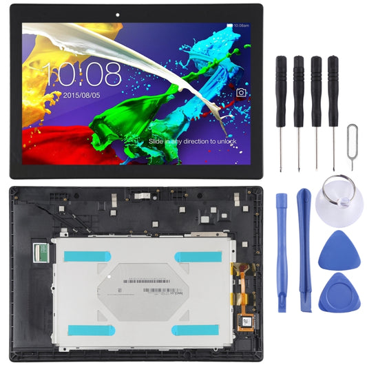OEM LCD Screen for Lenovo Tab 2 A10-70 A10-70F A10-70L Digitizer Full Assembly with Frame (Black) - LCD Screen by buy2fix | Online Shopping UK | buy2fix