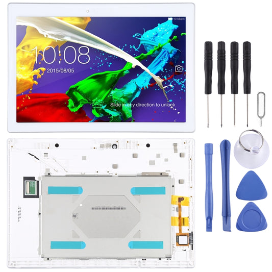 OEM LCD Screen for Lenovo Tab 2 A10-70 A10-70F A10-70L Digitizer Full Assembly with Frame (White) - LCD Screen by buy2fix | Online Shopping UK | buy2fix