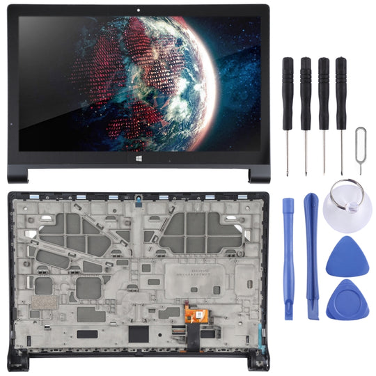 LCD-Bildschirm und Digitizer-Vollmontage mit Rahmen für Lenovo Yoga Tablet 2 Pro 1371F (Schwarz)