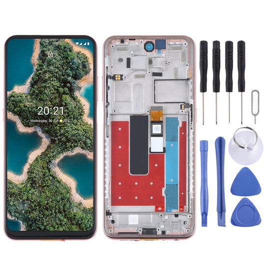 TFT LCD Screen for Nokia X20 TA-1341 TA-1344 Digitizer Full Assembly with Frame (Gold) - LCD Screen by buy2fix | Online Shopping UK | buy2fix