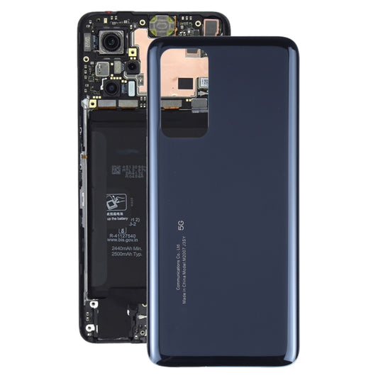 Glass Battery Back Cover for Xiaomi Mi 10T / Mi 10T Pro(Black) - Back Cover by buy2fix | Online Shopping UK | buy2fix