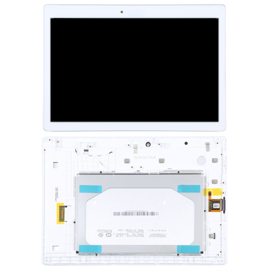 OEM LCD Screen for Lenovo Tab 2 A10-30 YT3-X30 Digitizer Full Assembly with Frame (White) - LCD Screen by buy2fix | Online Shopping UK | buy2fix