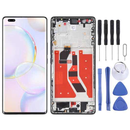 Original OLED LCD Screen for Honor 50 Pro Digitizer Full Assembly with Frame(Black) - LCD Screen by buy2fix | Online Shopping UK | buy2fix