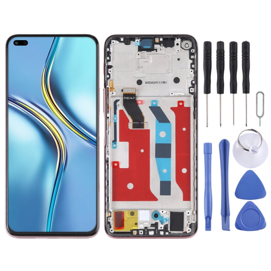 Original LCD Screen for Honor X20 Digitizer Full Assembly with Frame(Pink) - LCD Screen by buy2fix | Online Shopping UK | buy2fix