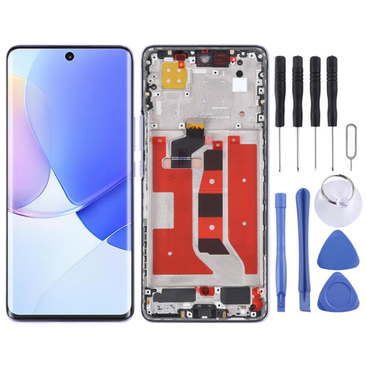 Original OLED LCD Screen for Huawei Nova 9 Digitizer Full Assembly with Frame(Purple) - LCD Screen by buy2fix | Online Shopping UK | buy2fix