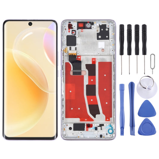 Original OLED LCD Screen for Huawei Nova 8 5G Digitizer Full Assembly with Frame(Purple) - LCD Screen by buy2fix | Online Shopping UK | buy2fix