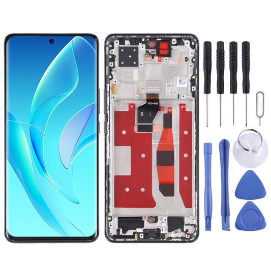 Original OLED LCD Screen for Honor 60 Pro Digitizer Full Assembly with Frame(Black) - LCD Screen by buy2fix | Online Shopping UK | buy2fix