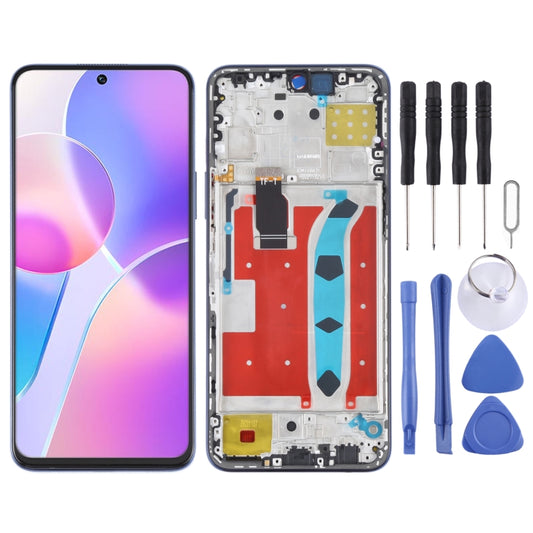 Original LCD Screen for Honor X30i Digitizer Full Assembly with Frame(Blue) - LCD Screen by buy2fix | Online Shopping UK | buy2fix