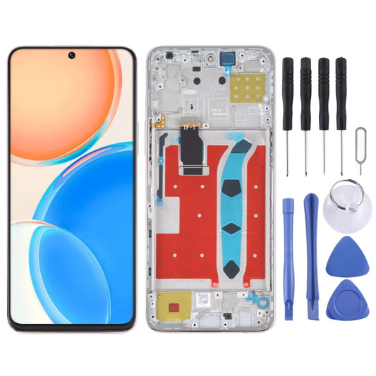Original LCD Screen for Honor X8 Digitizer Full Assembly with Frame(Pink) - LCD Screen by buy2fix | Online Shopping UK | buy2fix