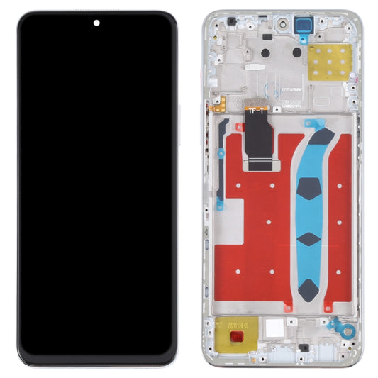 Original LCD Screen for Honor X8 Digitizer Full Assembly with Frame(Silver) - LCD Screen by buy2fix | Online Shopping UK | buy2fix