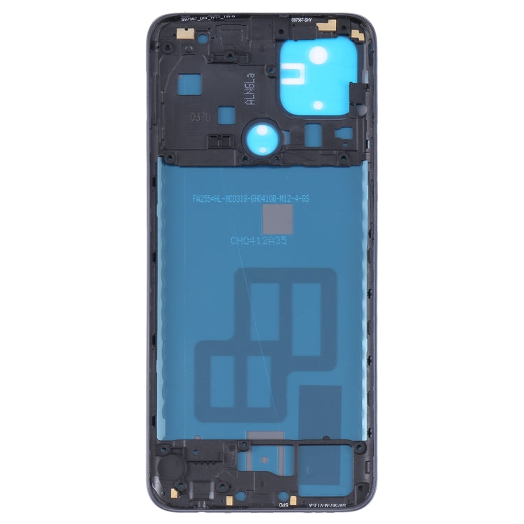 For OPPO A15/A15S/A35 Battery Back Cover with Middle Frame (Black) - Back Cover by buy2fix | Online Shopping UK | buy2fix